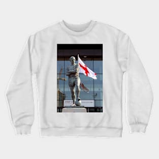 Bobby Moore Statue England Flag Wembley Stadium Crewneck Sweatshirt